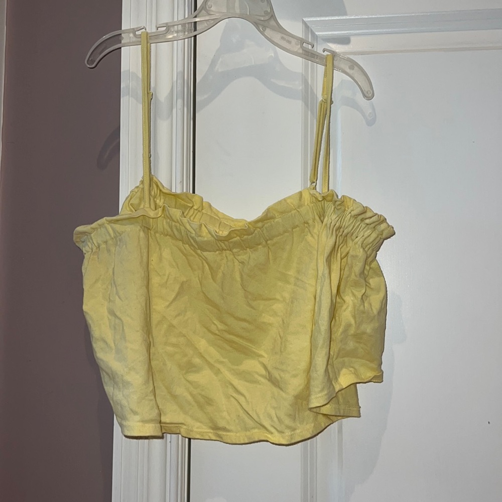 Me to We Yellow Tank Top, Size Medium